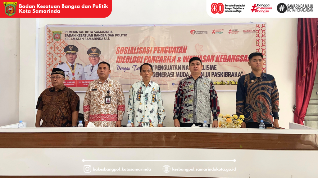 Kesbangpol Samarinda Gelar Sosialisasi Penguatan Ideologi Pancasila & Wawasan Kebangsaan di Kecamatan Samarinda Ulu