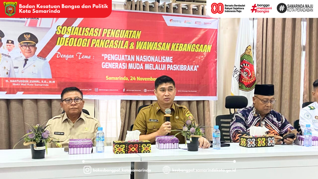 Badan Kesatuan Bangsa dan Politik Kota Samarinda Gelar Sosialisasi Penguatan Ideologi Pancasila dan Wawasan Kebangsaan bagi Pelajar Kecamatan Samarinda Utara