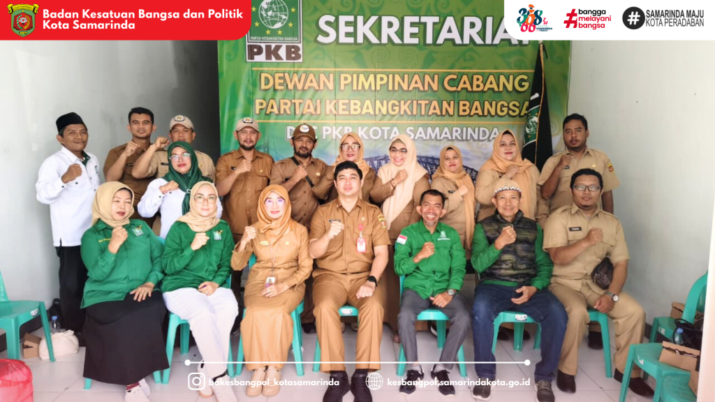 Badan Kesatuan Bangsa dan Politik Kota Samarinda Laksanakan Silaturahmi dan Koordinasi ke DPC PKB Kota Samarinda