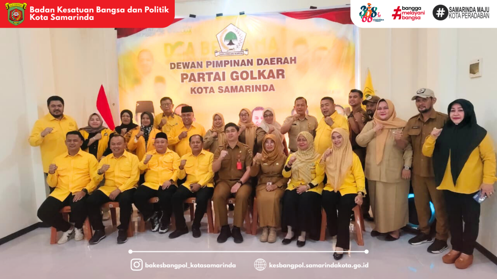 Badan Kesatuan Bangsa dan Politik Kota Samarinda Laksanakan Silaturahmi dan Koordinasi ke DPD Partai Golkar Kota Samarinda