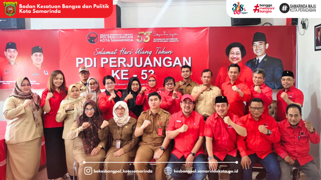 Badan Kesatuan Bangsa dan Politik Kota Samarinda Laksanakan Silaturahmi dan Koordinasi ke DPC PDI Perjuangan