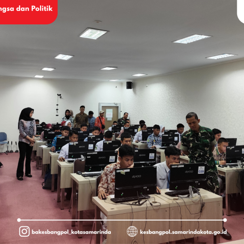 Badan Kesatuan Bangsa dan Politik Kota Samarinda Laksanakan Tes Intelegensi Umum Calon Paskibraka Tahun 2026