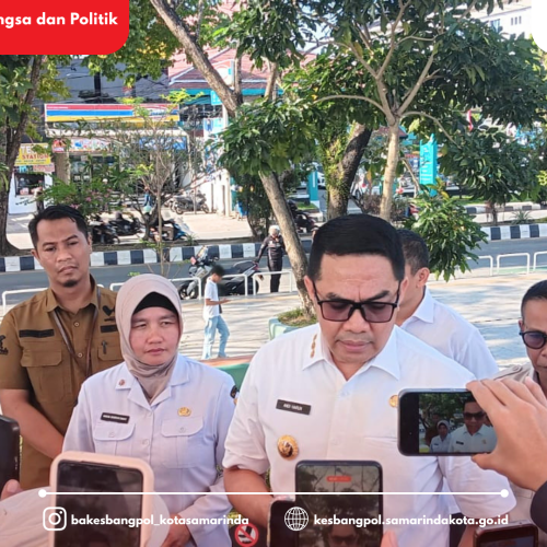 Badan Kesatuan Bangsa dan Politik Kota Samarinda Dampingi Kunjungan Wali Kota Samarinda ke Teras Samarinda Pasca Aksi 214