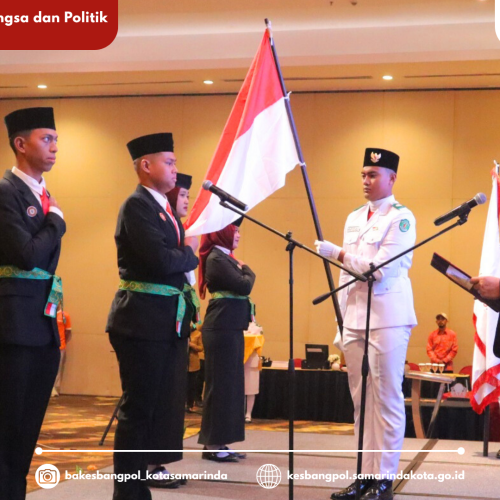 Pengukuhan Pelaksana Duta Pancasila Paskibraka Kota Samarinda Periode 2025 – 2029