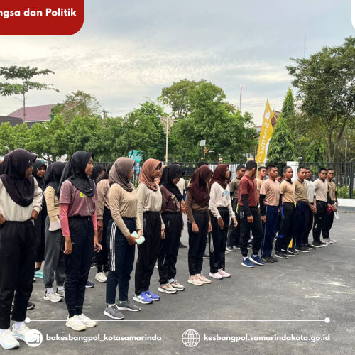 Monitoring Kegiatan Paskibraka dan Pembagian Bendera Merah Putih di Stadion Segiri
