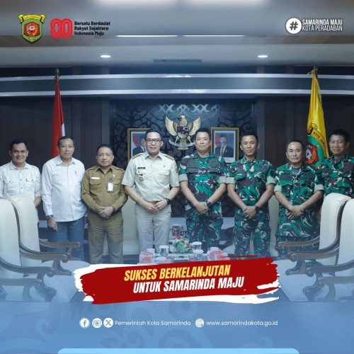 Dampingi Wali Kota Samarinda, Kesbangpol Hadiri Audiensi Dandim 0901