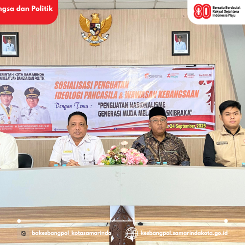 Badan Kesatuan Bangsa dan Politik Kota Samarinda Gelar Sosialisasi Penguatan Ideologi Pancasila & Wawasan Kebangsaan di Kecamatan Samarinda Ilir