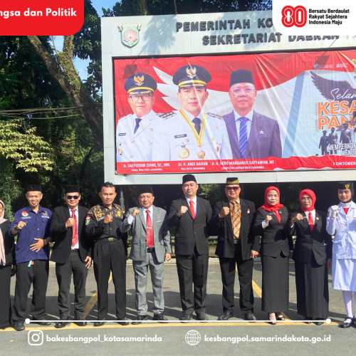 Pemerintah Kota Samarinda melalui Badan Kesatuan Bangsa dan Politik Melaksanankan Upacara Hari Kesaktian Pancasila