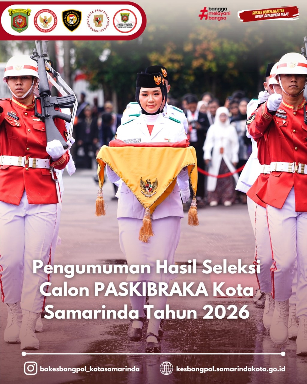 Badan Kesatuan Bangsa dan Politik Kota Samarinda Umumkan Hasil Seleksi Calon Paskibraka Kota Samarinda Tahun 2026
