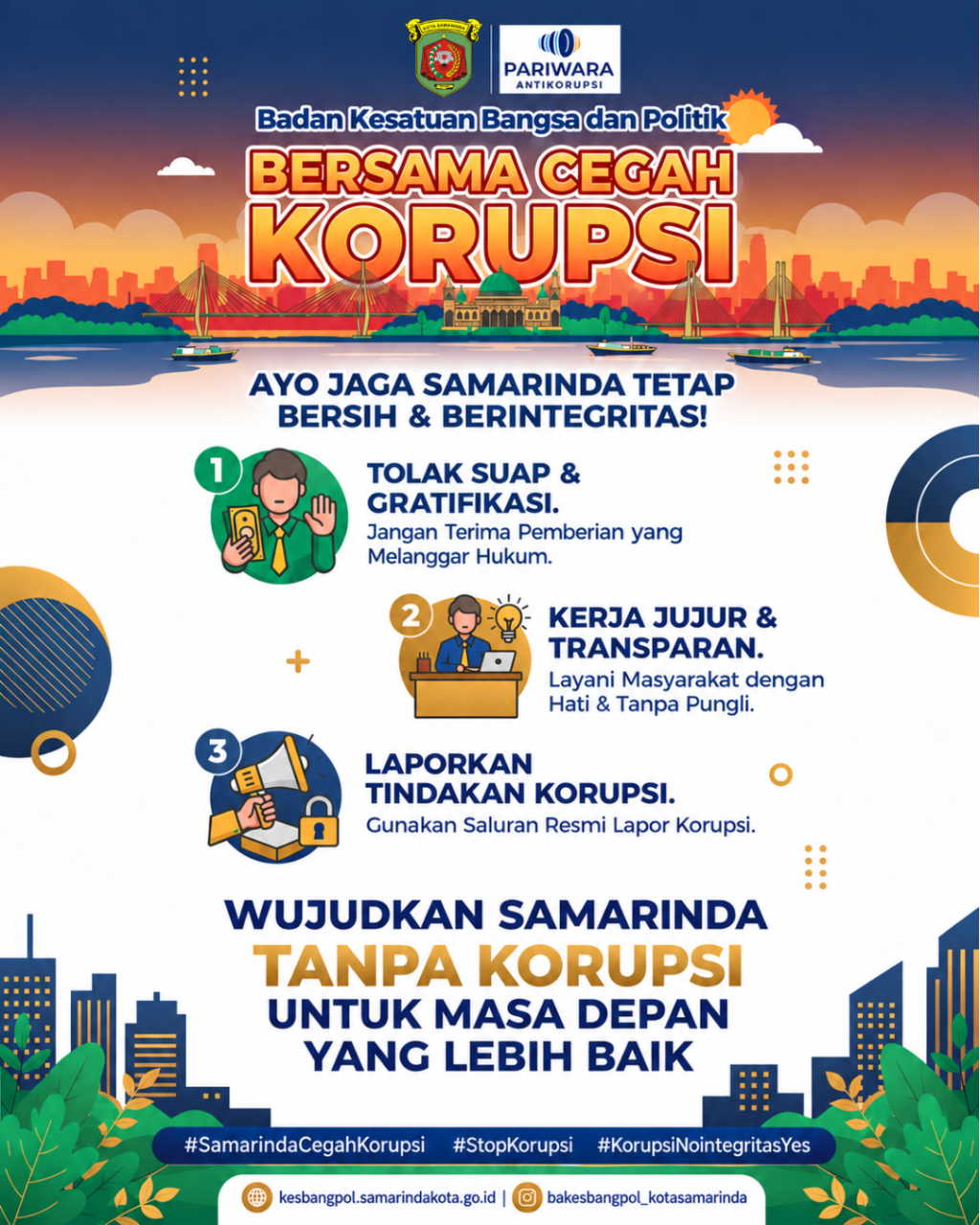 Badan Kesbangpol Samarinda Perkuat Budaya Antikorupsi Demi Wujudkan Tata Kelola Bersih dan Berintegritas